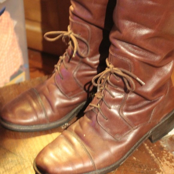 Vintage Joan David Breakfast Club Leather Riding Boots - Picture 2 of 5